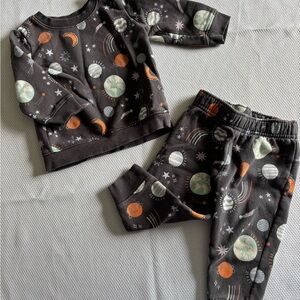 Cat & Jack Black and Orange Kids Matching Set